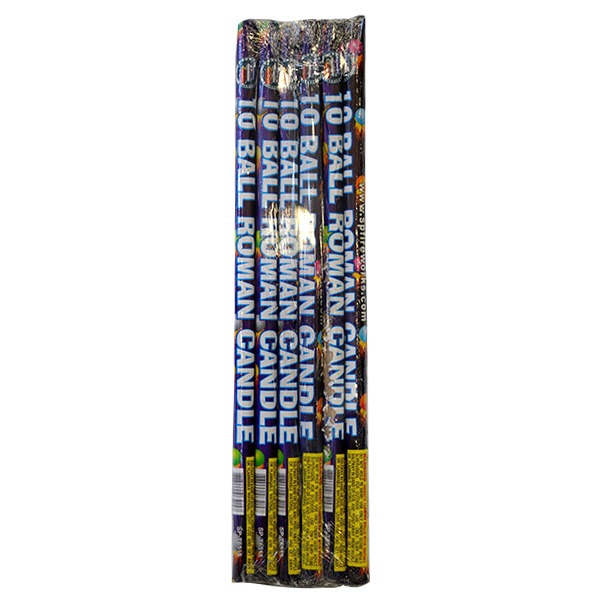 10 Ball Roman Candle American Fireworks